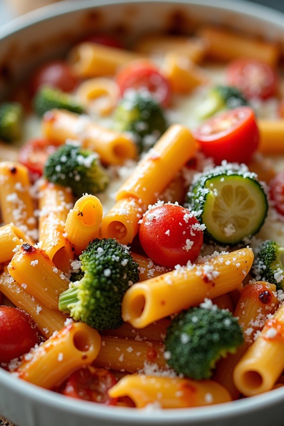 veggie packed family pasta bake