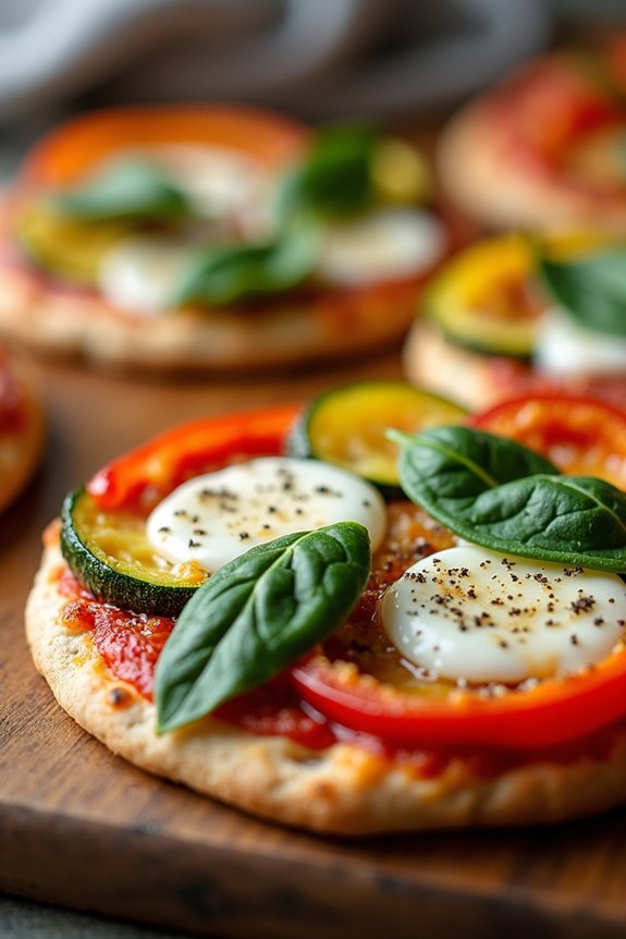 veggie packed mini pizzas recipe