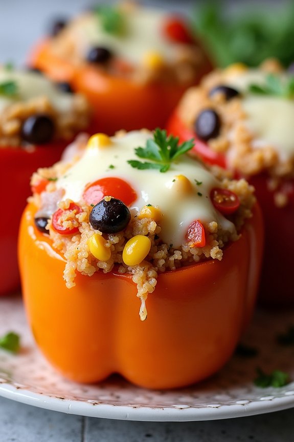 veggie packed stuffed bell peppers