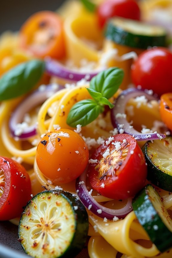 versatile roasted vegetable pasta