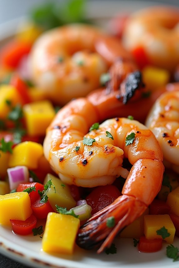 vibrant citrus shrimp skewers