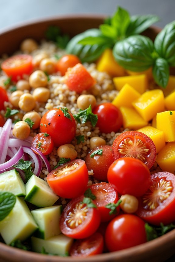 vibrant nutritious quinoa salad