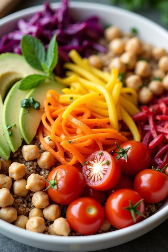 vibrant nutritious veggie bowl
