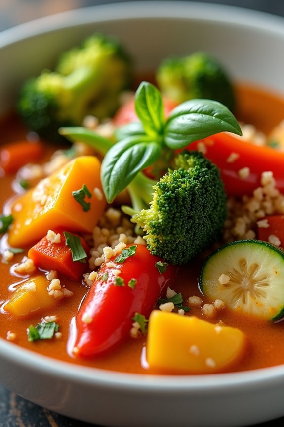 vibrant thai vegetable curry