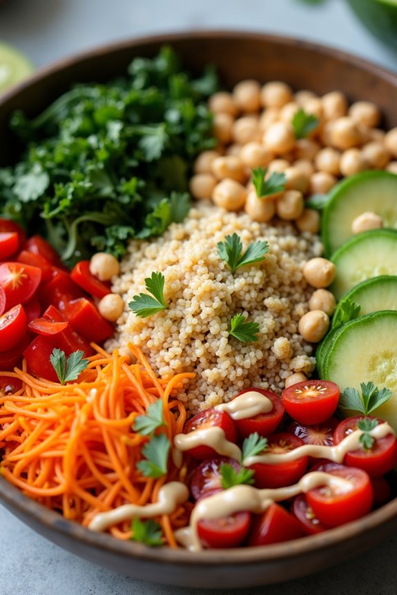 vibrant vegetarian buddha bowl