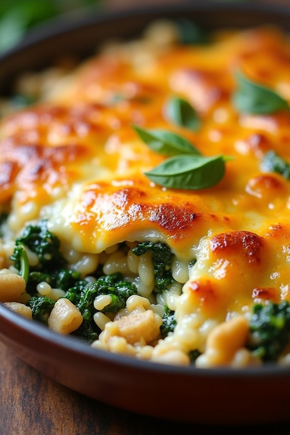 wholesome chicken rice casserole