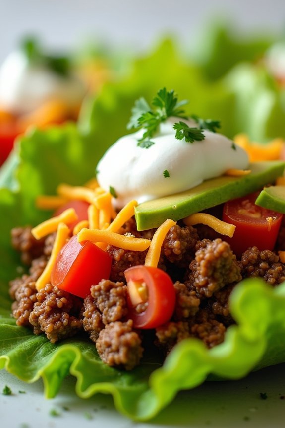 zesty taco lettuce wraps