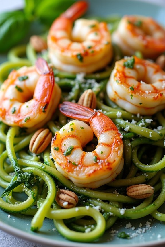 zucchini noodles with shrimp