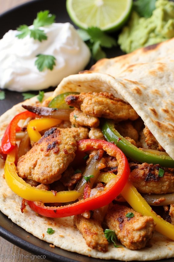 air fryer chicken fajitas