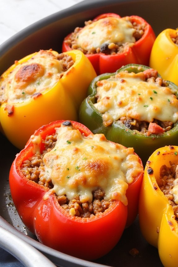 air fryer stuffed peppers