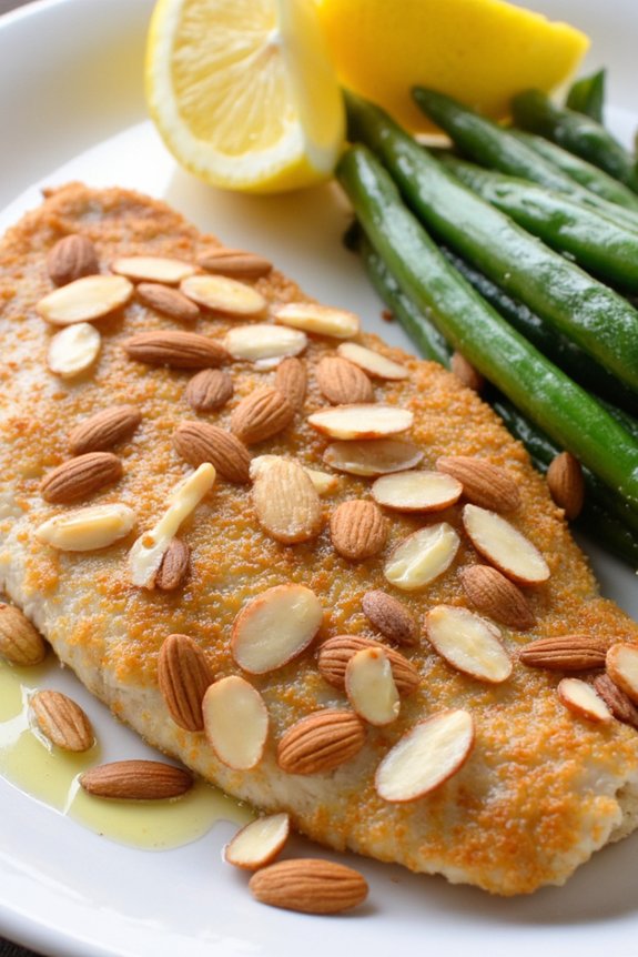 almond crusted tilapia dinner recipe