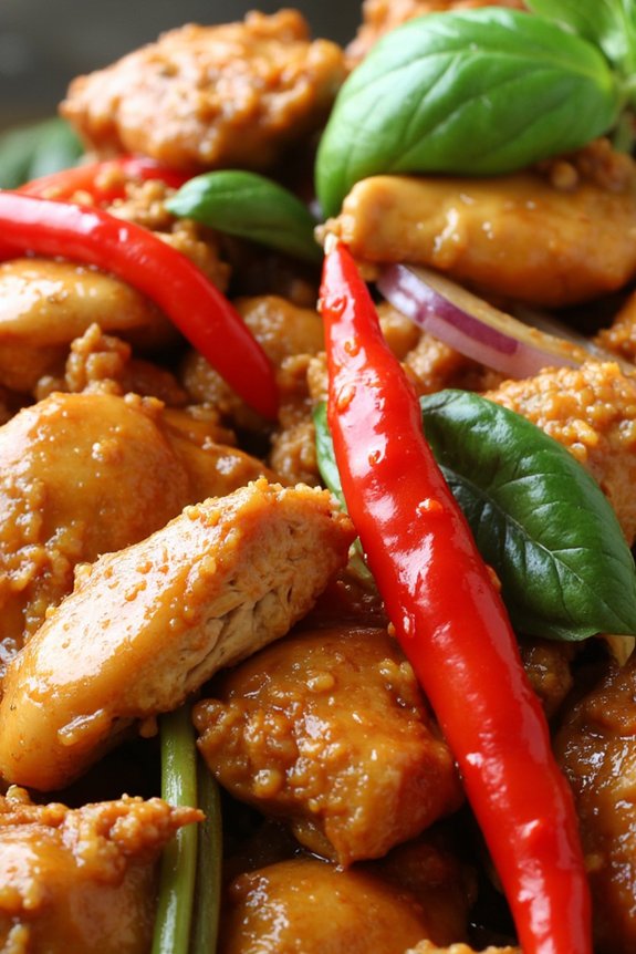 aromatic thai chicken stir fry