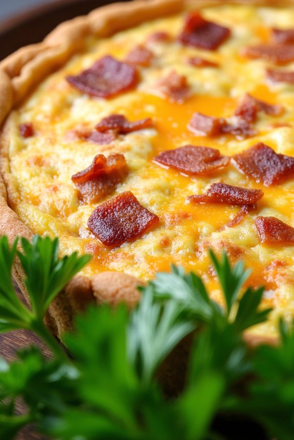 bacon and cheddar frittata