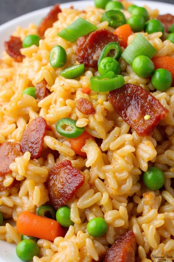 bacon and egg fried rice