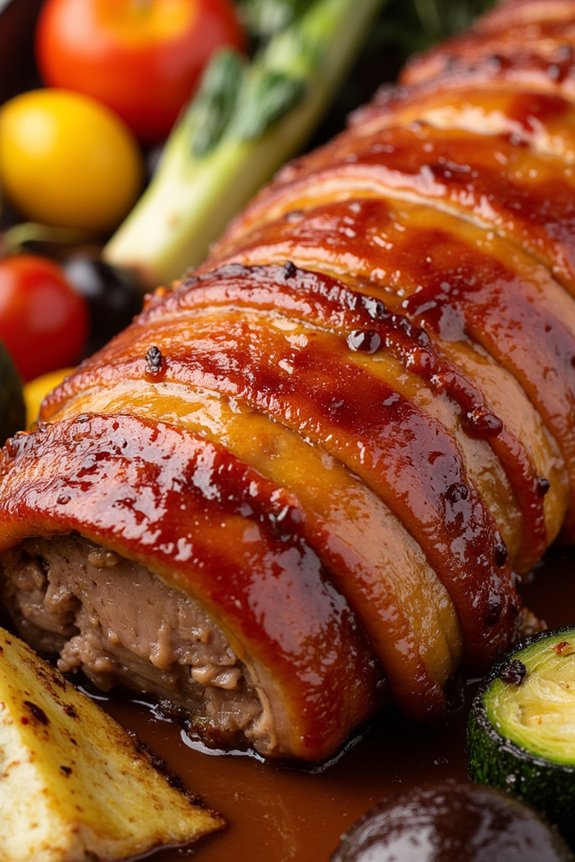 bacon wrapped pork loin recipe