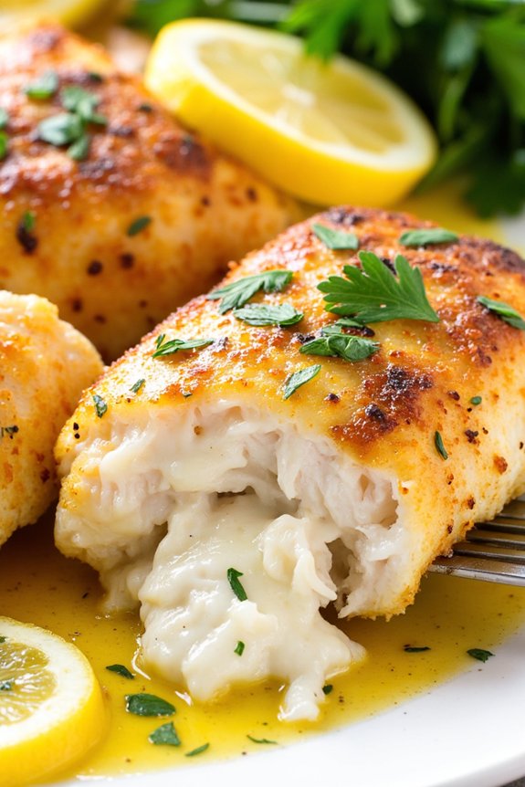 baked cod with lemon butter