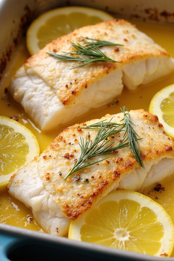 baked cod with lemon dill