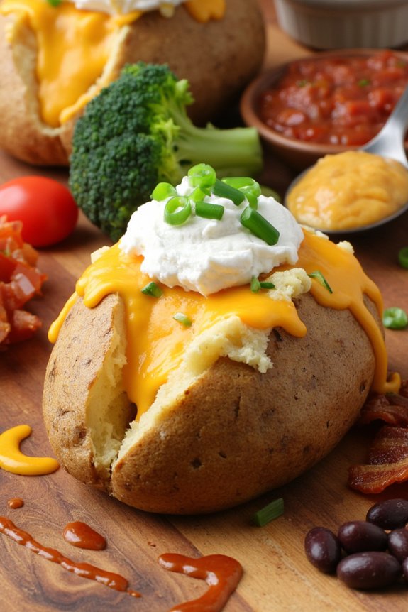 baked potato customizable toppings