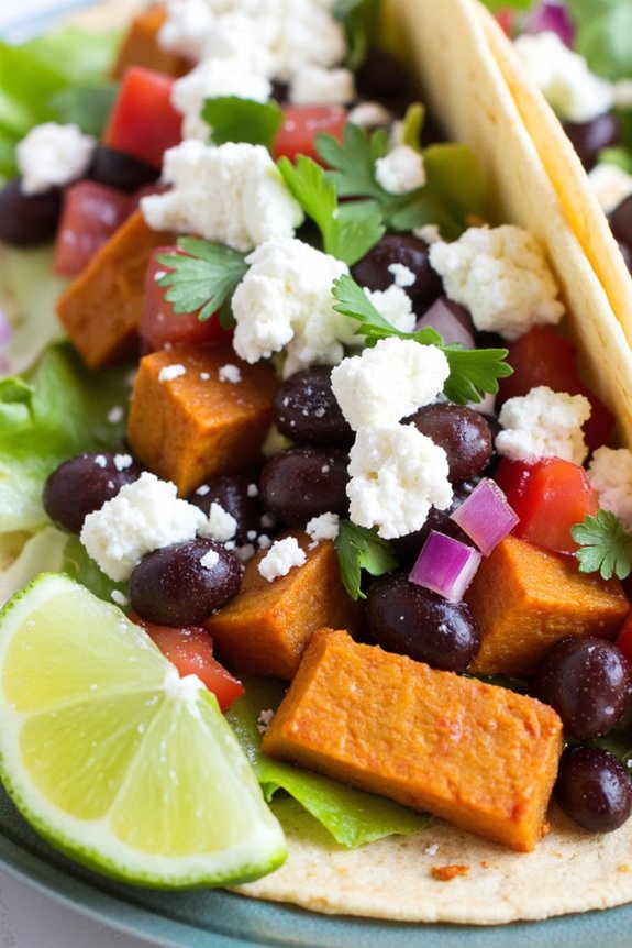 baked sweet potato tacos