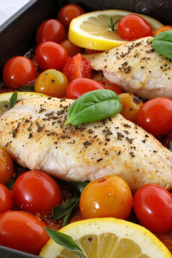 baked tilapia with tomatoes