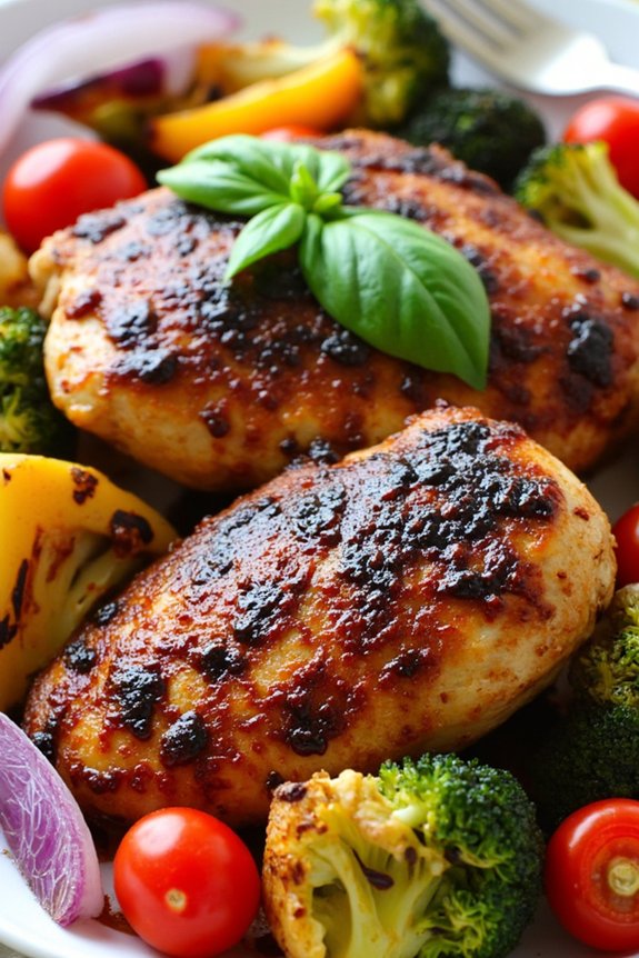 balsamic chicken with vegetables
