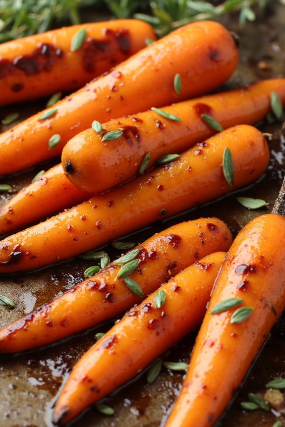 balsamic glazed roasted carrots