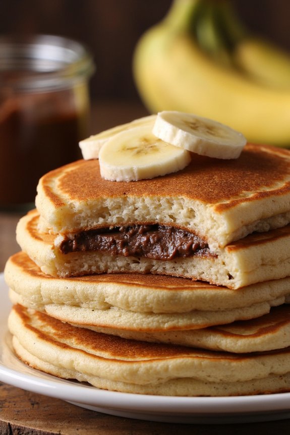 banana nutella pancake delight