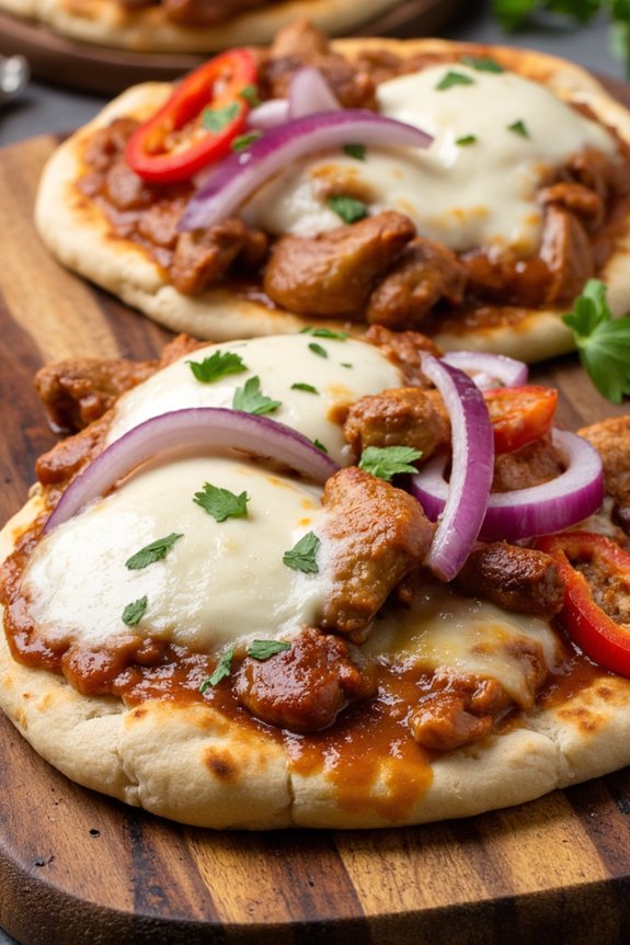 bbq chicken flatbreads recipe