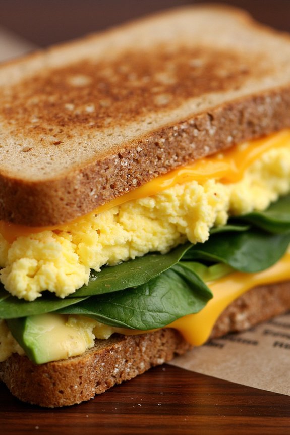 breakfast for dinner egg sandwiches