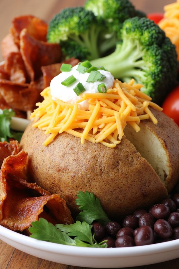 budget friendly baked potato bar