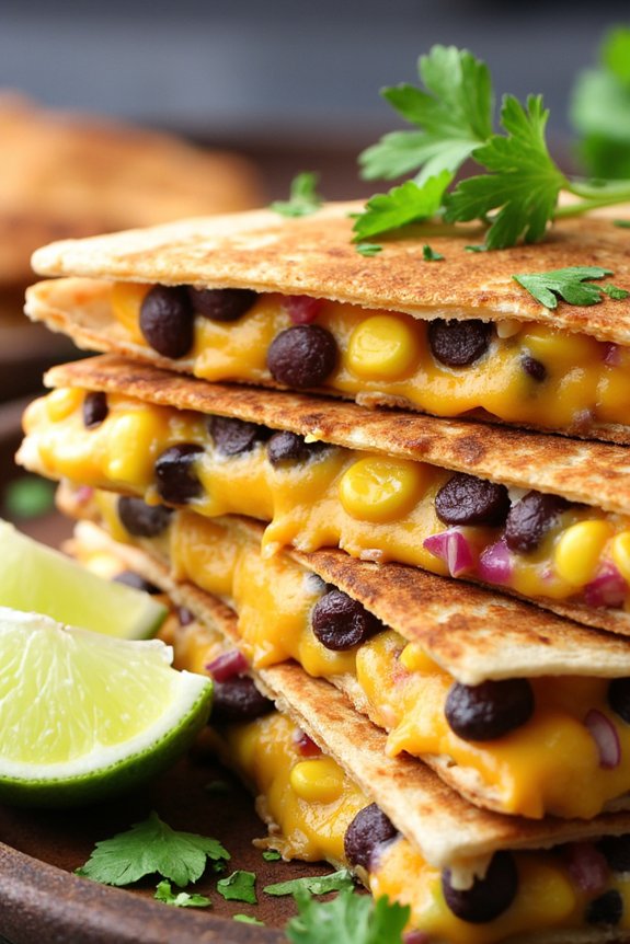 budget friendly bean quesadillas