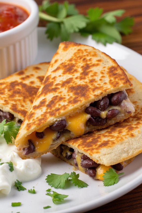 budget friendly black bean quesadillas
