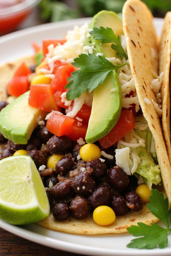 budget friendly black bean tacos