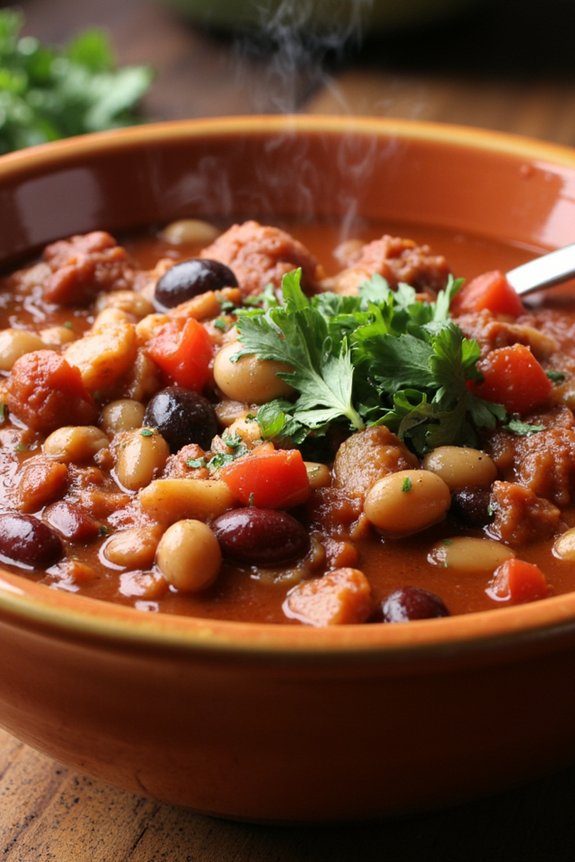 budget friendly hearty bean chili