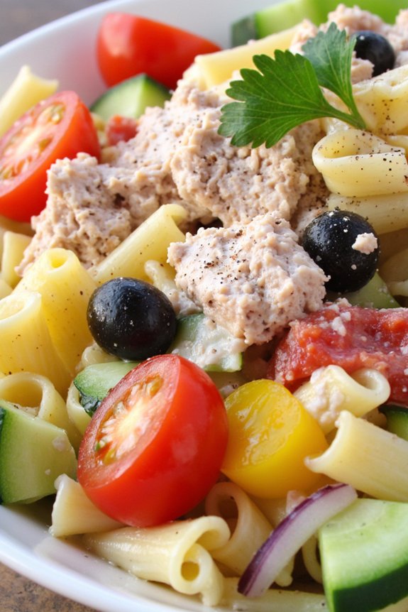 budget friendly tuna pasta salad