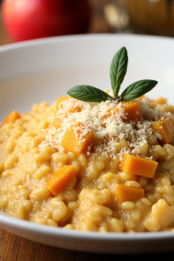 butternut squash apple risotto