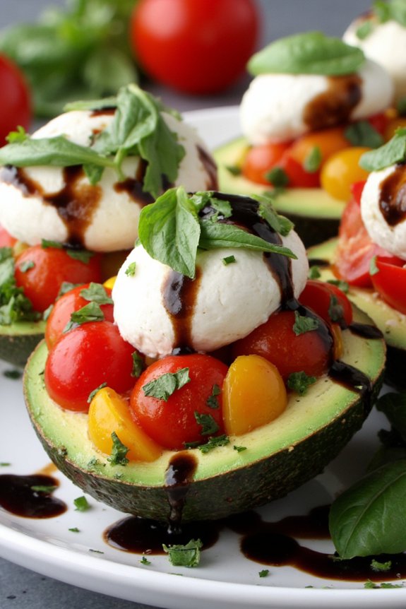 caprese avocados fresh and delicious