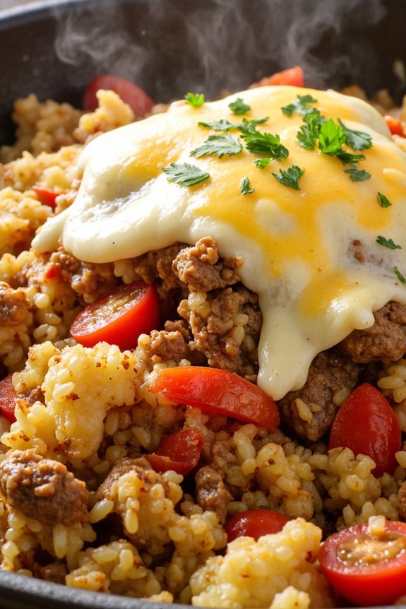 cauliflower rice and beef