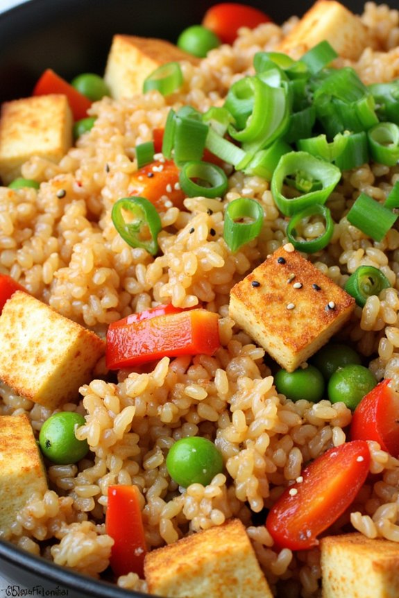 cauliflower rice with tofu