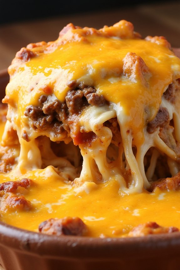 cheesy beef noodle casserole