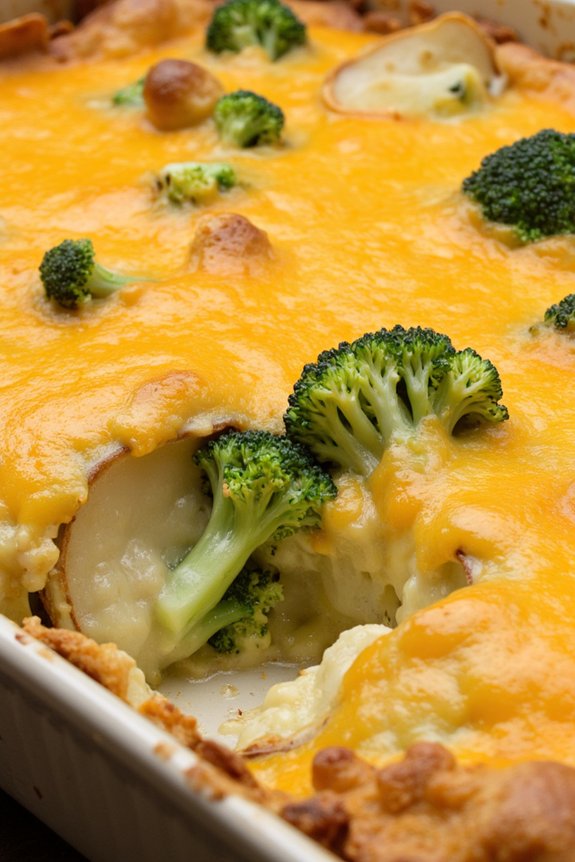 cheesy broccoli potato bake