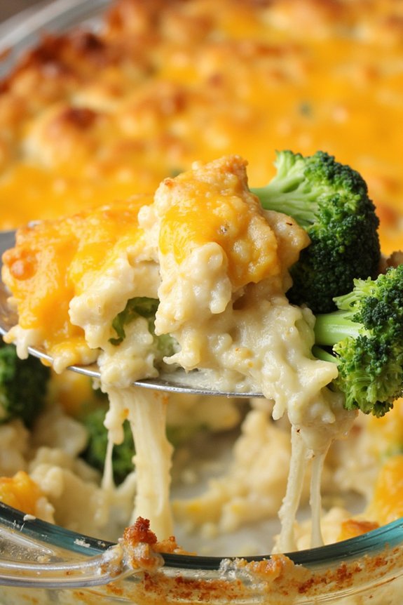 cheesy broccoli rice casserole