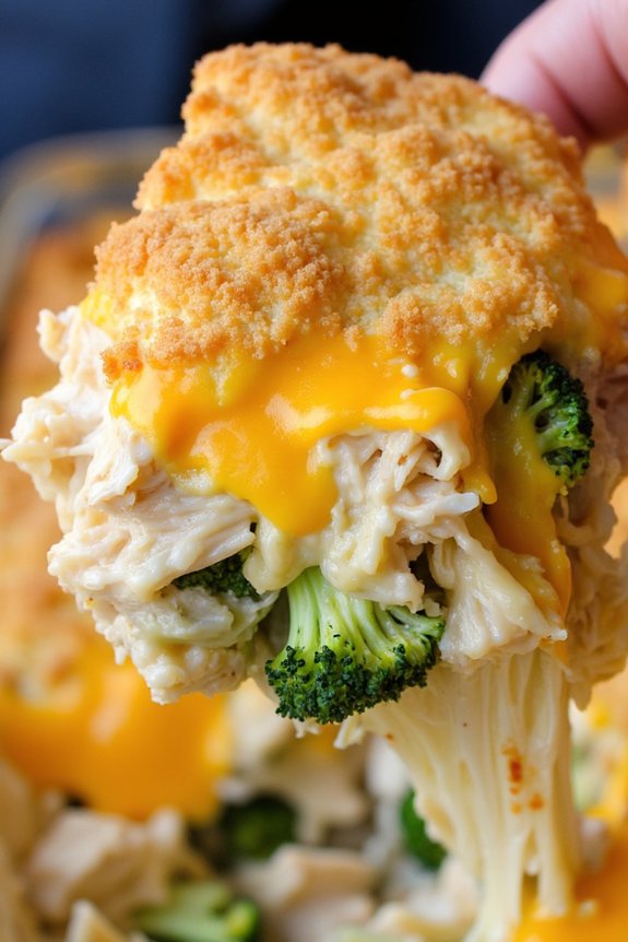 cheesy chicken broccoli bake
