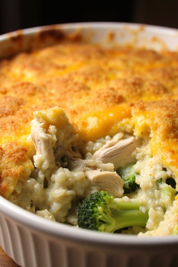 cheesy chicken broccoli casserole