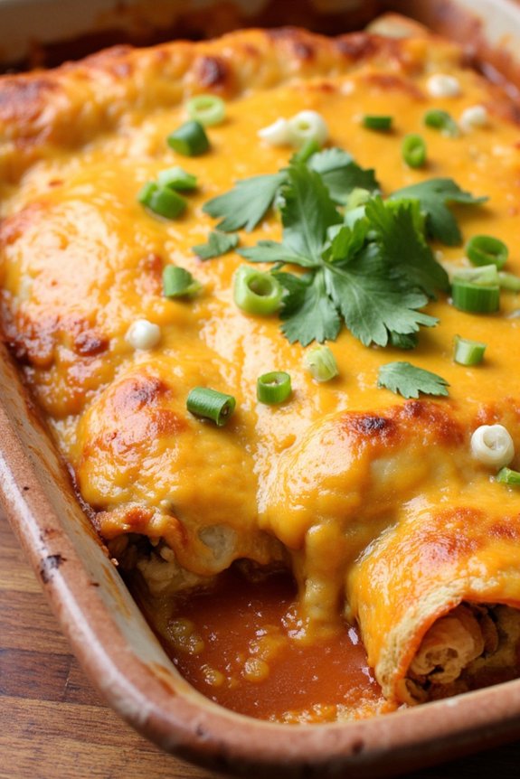cheesy chicken enchiladas recipe