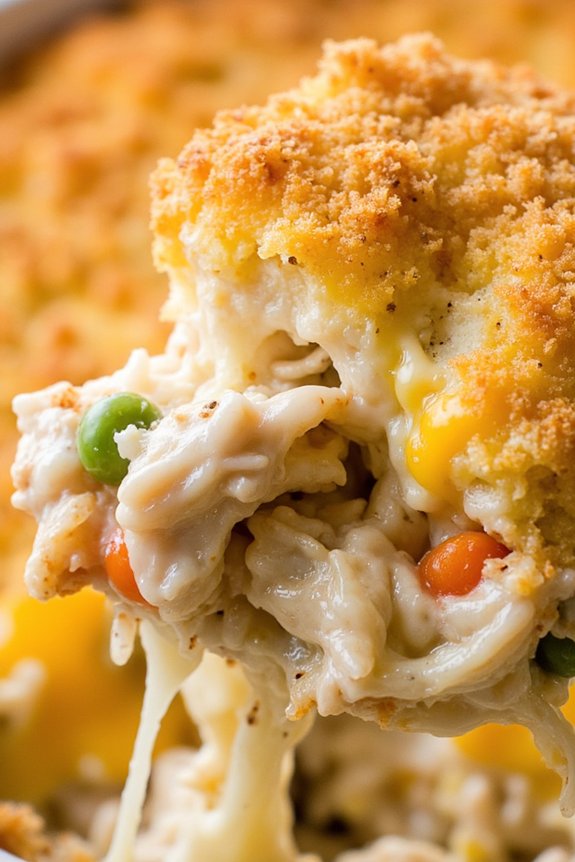 cheesy chicken rice casserole