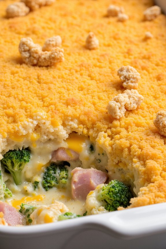 cheesy ham broccoli casserole