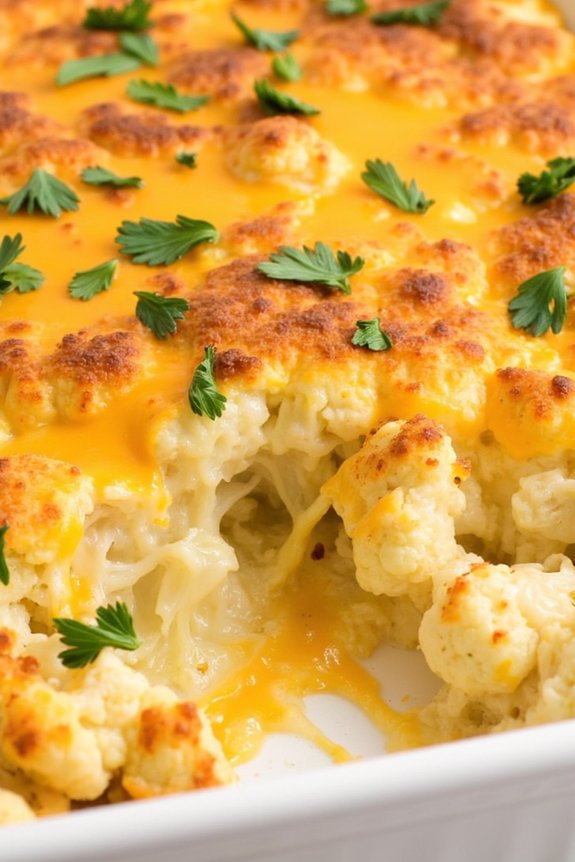 cheesy keto cauliflower casserole