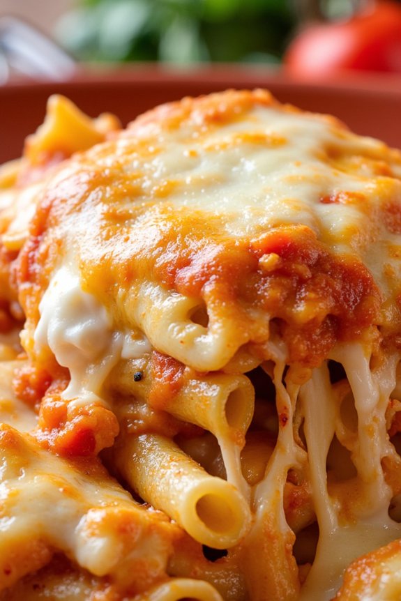 cheesy pasta baked casserole