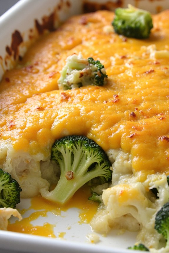 cheesy potato broccoli bake